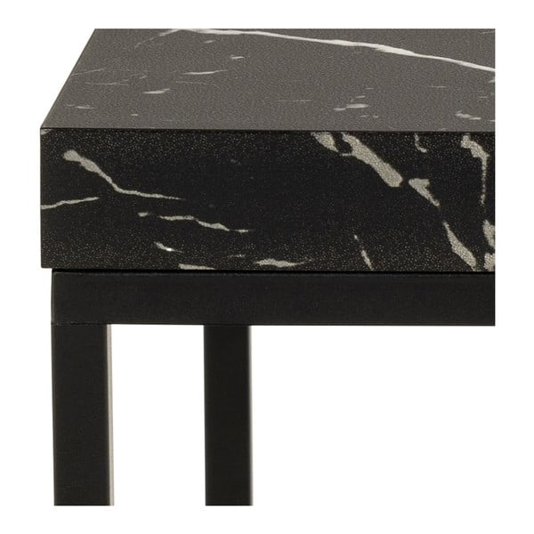 Странична масичка с плот от имитация на мрамор 40x40 cm Barossa – Actona-image-4