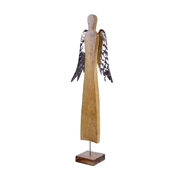 Коледна дървена украса във формата на ангел Декор Ego, височина 67 см - Ego Dekor