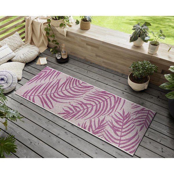 Розово-бежов мокет за открито , 70 x 300 cm Palmera - NORTHRUGS-image-1