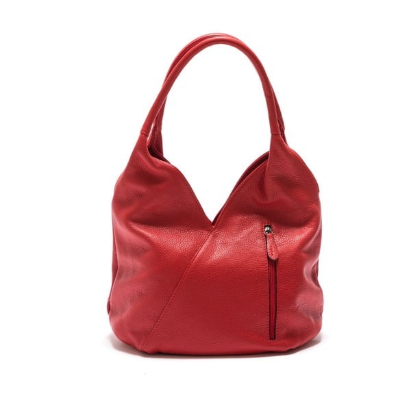 Червена кожена чанта Brigida - Roberta M