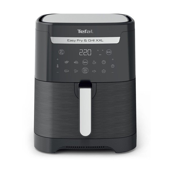 Черен фритюрник с горещ въздух Easy Fry & Grill XXL EY801815 – Tefal