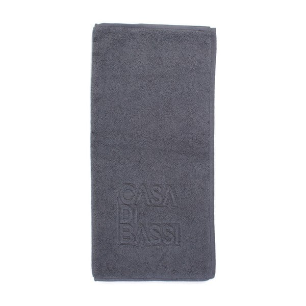 Тъмно сива памучна постелка за баня Casa Di Bassi, 50 x 70 cm - Casa Di Bassi