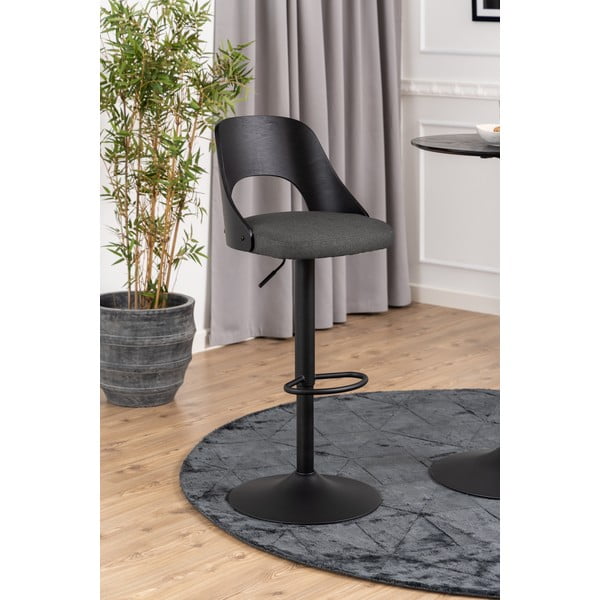 Тъмносиви бар столове в комплект с регулируема височина 2 бр. (височина на седалката 84 cm) Lucy – Actona-image-2
