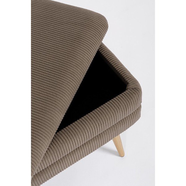 Кафяво-сива подплатена пейка Olga – Bizzotto-image-1