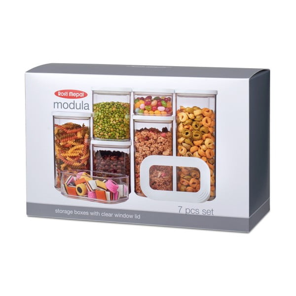 Комплект от 7 кутии за съхранение на храна Modula - Rosti Mepal