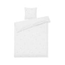 Бяло единично  спално бельо от памук перкал 140x200 cm Daisy – JUNA