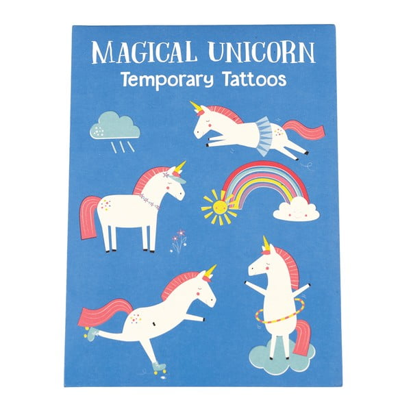 Комплект от 2 листа за временни татуировки Magical Unicorn - Rex London