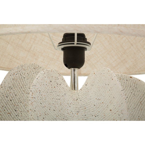 Кремава настолна лампа с текстилен абажур (височина 63 cm) Ester – Mauro Ferretti-image-2