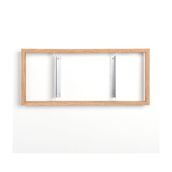 Knižní police z dubového dřeva das kleine b b2, výška 22 cm-image-2