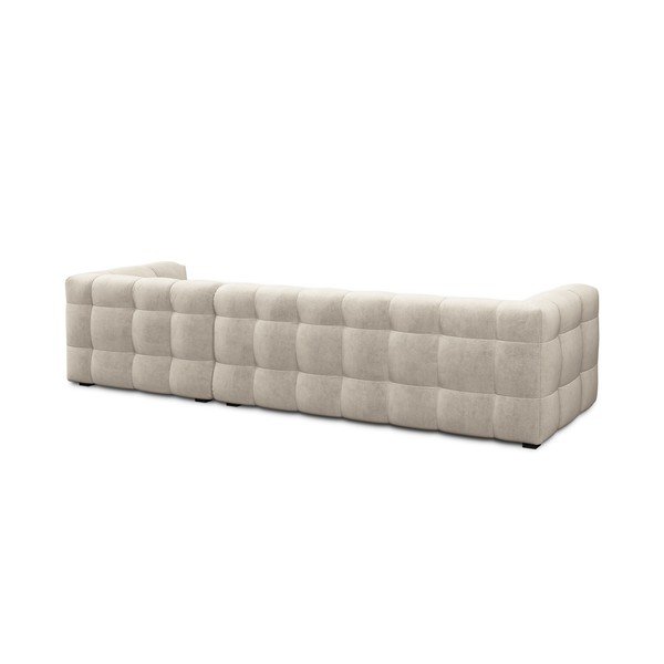 Бежов ъглов диван от кадифе , десен ъгъл Vesta - Windsor & Co Sofas-image-4