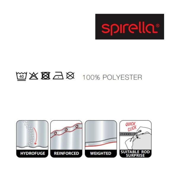 Завеса за душ 180x200 cm Primo – Spirella-image-3