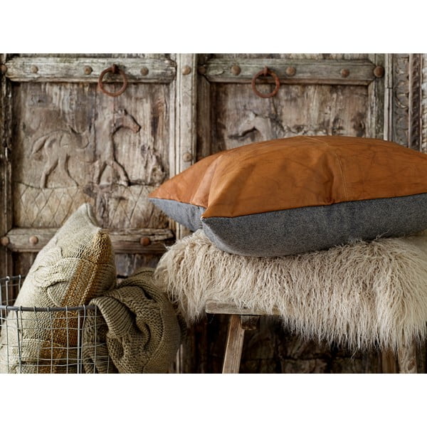 Кожена двустранна възглавница , 60 x 60 cm Lodge - Södahl-image-1