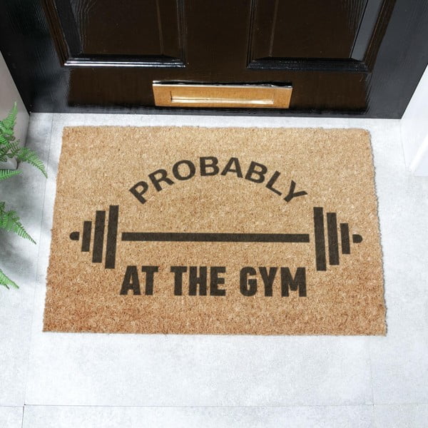 Изтривалка от кокосови влакна 40x60 cm Probably At The Gym – Artsy Doormats-image-2