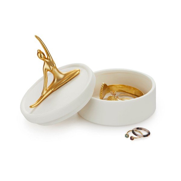 Бяла порцеланова кутия за бижута Ballerina - Balvi-image-2