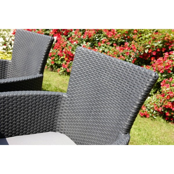 Тъмносиво пластмасово градинско кресло Lowa – Keter-image-4