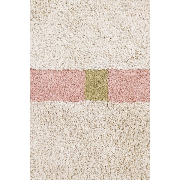Розов и кремав ръчно изработен памучен килим подходящ за пране 200x300 cm Lanes Vintage Nude – Lorena Canals-image-4