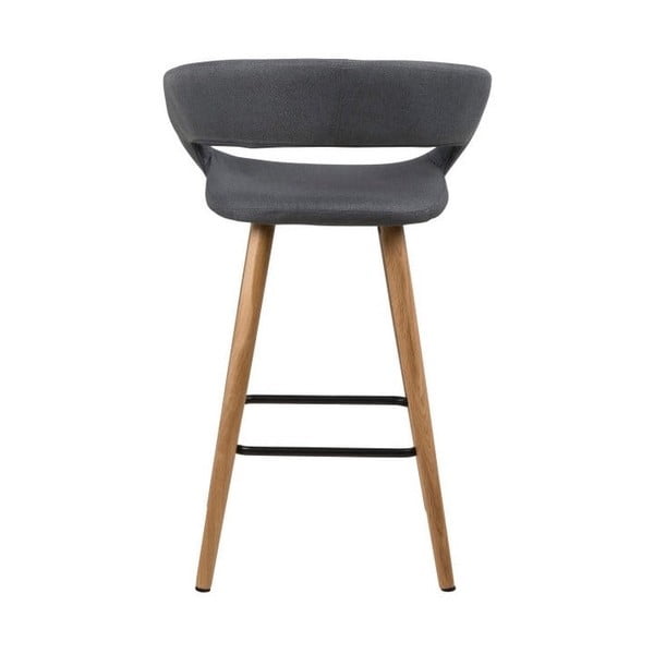 Комплект от 2 тъмносиви бар столa Gill - Actona-image-2