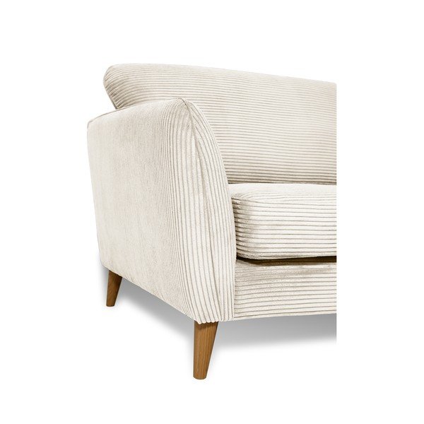 Бял диван от рипсено кадифе 206 cm Paris – Scandic-image-4