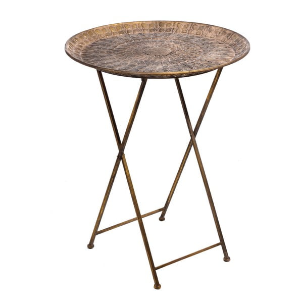 Odkládací stolek ve zlaté barvě Denzzo Enif, ⌀ 54,5 cm