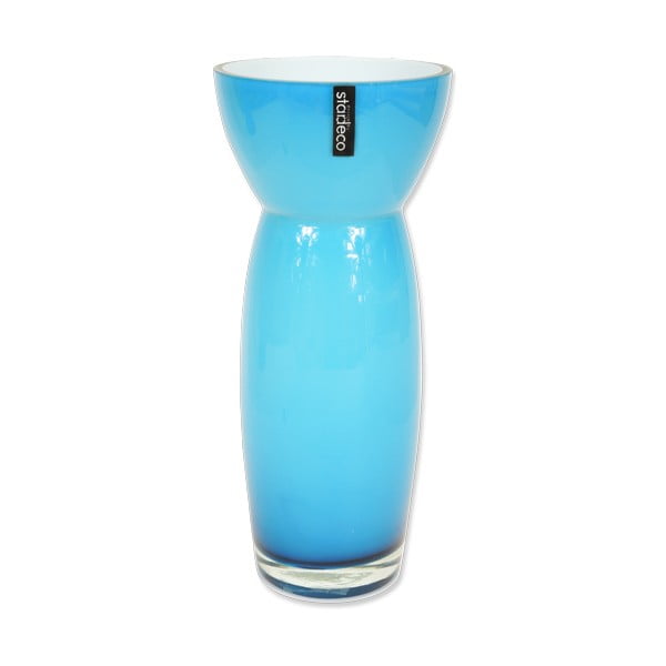 Skleněná váza Sapien, modrá