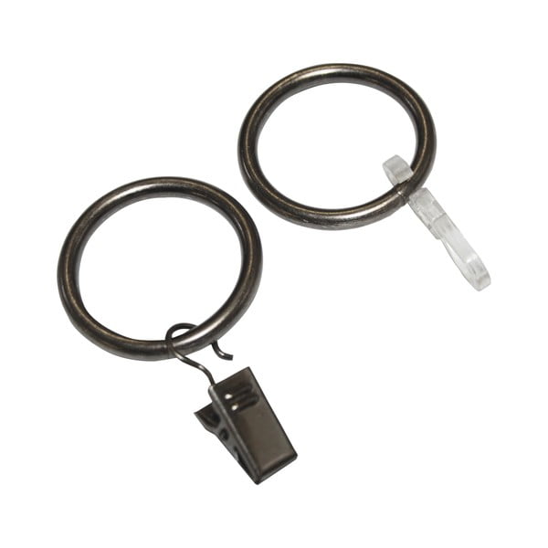 Халки за завеси с кука в комплект от 10 броя - SP TREND-image-1