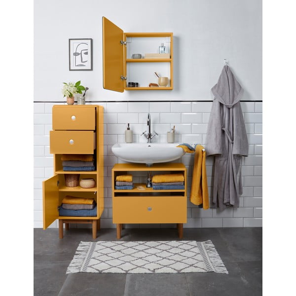 Горчичножълт шкаф за баня , 40 x 100 cm Color Bath - Tom Tailor-image-1