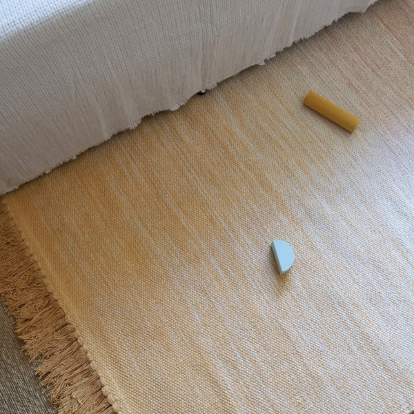 Оранжево-розов миещ се килим 100x150 cm Kirthy - Nattiot-image-2