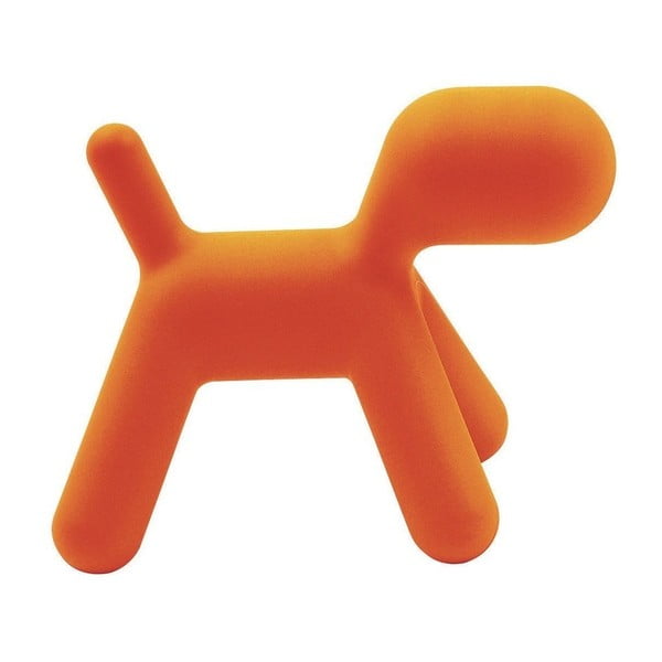 Оранжево детско столче във формата на куче, височина 34,5 см Puppy - Magis