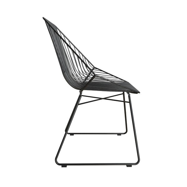 Черен метален стол Ellis - CosmoLiving by Cosmopolitan-image-2