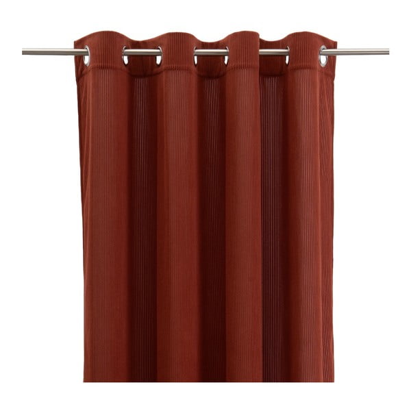 Завеса от рипсено кадифе в теракотен цвят 140x260 cm Merely – Casa Selección
