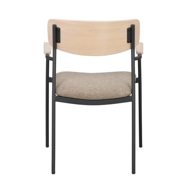 Трапезни столове в бежов и естествен цвят в комплект от 2 бр. Maymont – Rowico-image-4