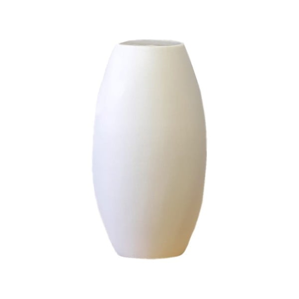 Бяла керамична ваза, височина 23 cm Roll - Rulina
