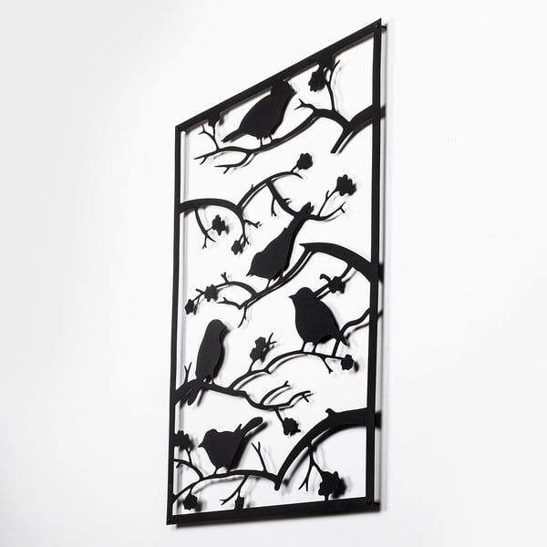 Метална декорация за стена 47x66 cm Branch & Birds - Wallity-image-2