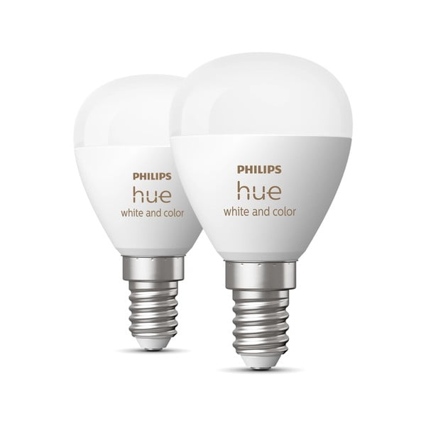 Комплект крушки 2 бр. E14, 5 W White and color ambiance – Philips Hue