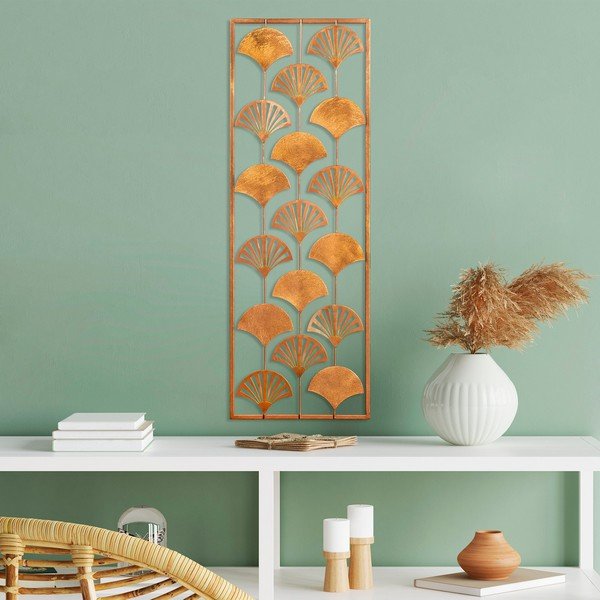 Метална декорация за стена 32x90 cm Gingko - Wallity-image-2