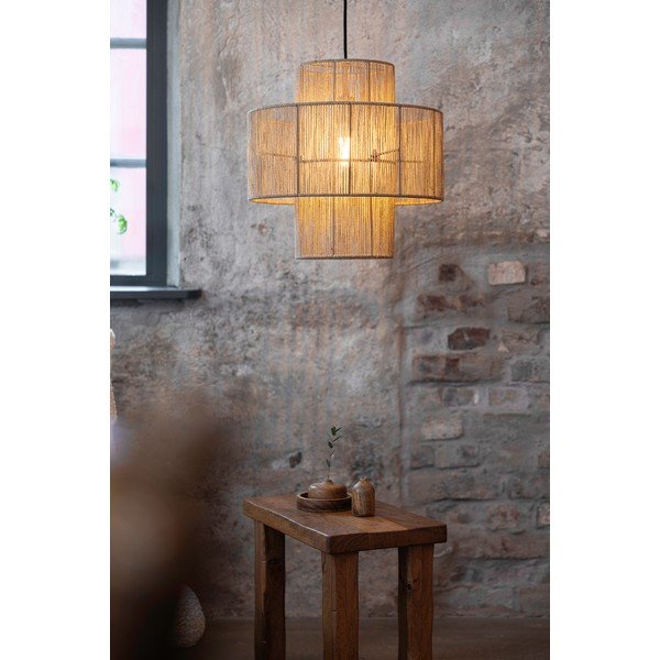 Висящо осветително тяло в естествен цвят с абажур от юта ø 40 cm Soga – Markslöjd-image-2