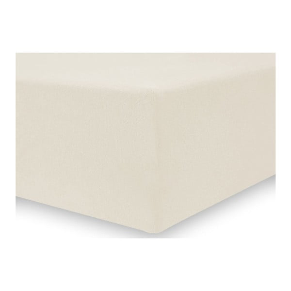 Кремав еластичен чаршаф , 220/240 x 220 cm Nephrite - DecoKing-image-1
