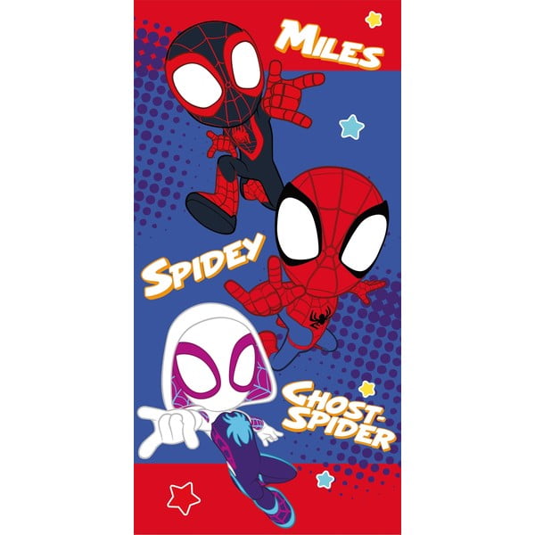 Червено-синя памучна детска кърпа 70x140 cm Spidey – Jerry Fabrics
