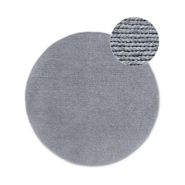 Сив ръчно изработен вълнен кръгъл килим ø 200 cm Francois – Villeroy&Boch