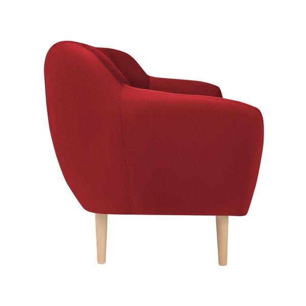Диван от червено кадифе , 158 cm Sardaigne - Mazzini Sofas-image-3