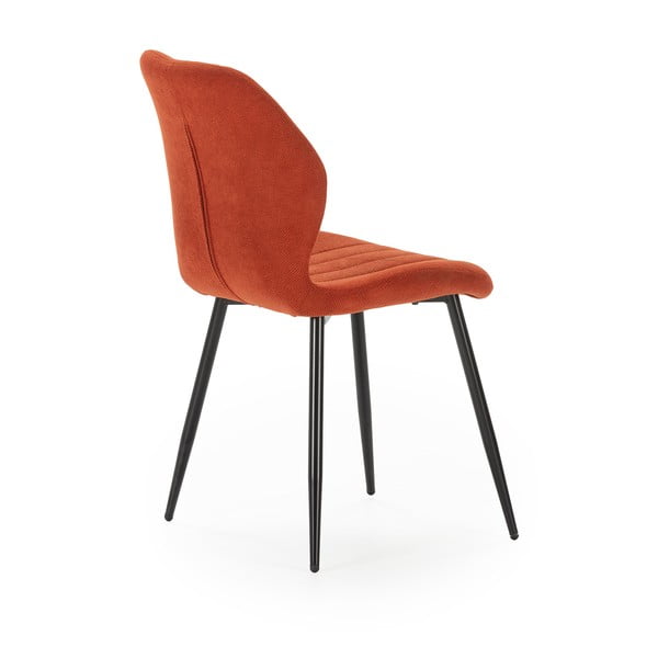 Трапезни столове в комплект от 4 бр. в тухлен цвят Milu – Marckeric-image-4