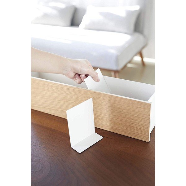 Бял/в естествен цвят метален органайзер за канцеларски материали Rin – YAMAZAKI-image-4