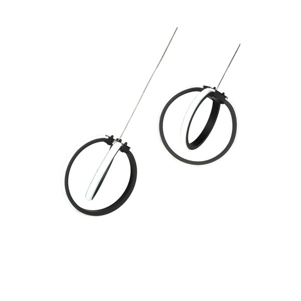 Черно метално LED висящо осветително тяло ø 20 cm Sezen – Squid Lighting-image-3