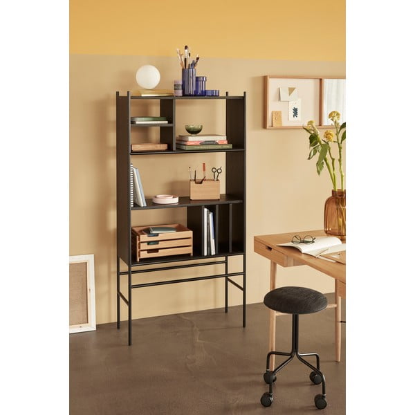 Библиотека от черен ясен Divide, 79 x 160 cm - Hübsch-image-1