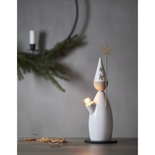 Бяла светлинна украса с коледен мотив ø 12 cm Lucia Classic - Star Trading-image-2