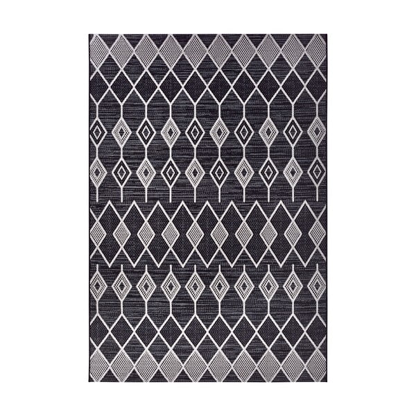 Антрацитен външен килим 130x190 cm - Elle Decoration