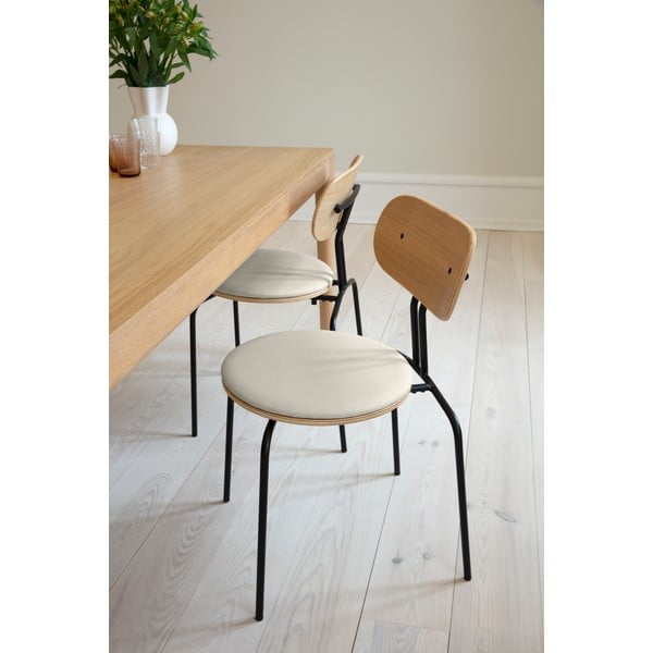 Черно-кремав трапезен стол Curious - UMAGE-image-1
