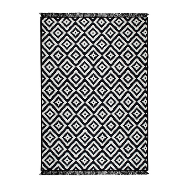 Черно-бял двустранен килим Helen, 80 x 150 cm