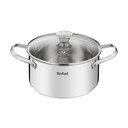 Съд от неръждаема стомана с капак за индукция Cook Eat - Tefal