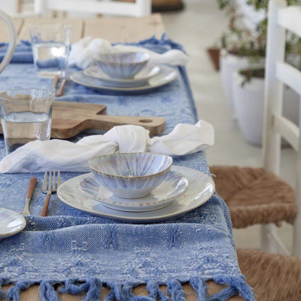 Бяла/синя глинена купичка 200 ml Brisa – Costa Nova-image-3